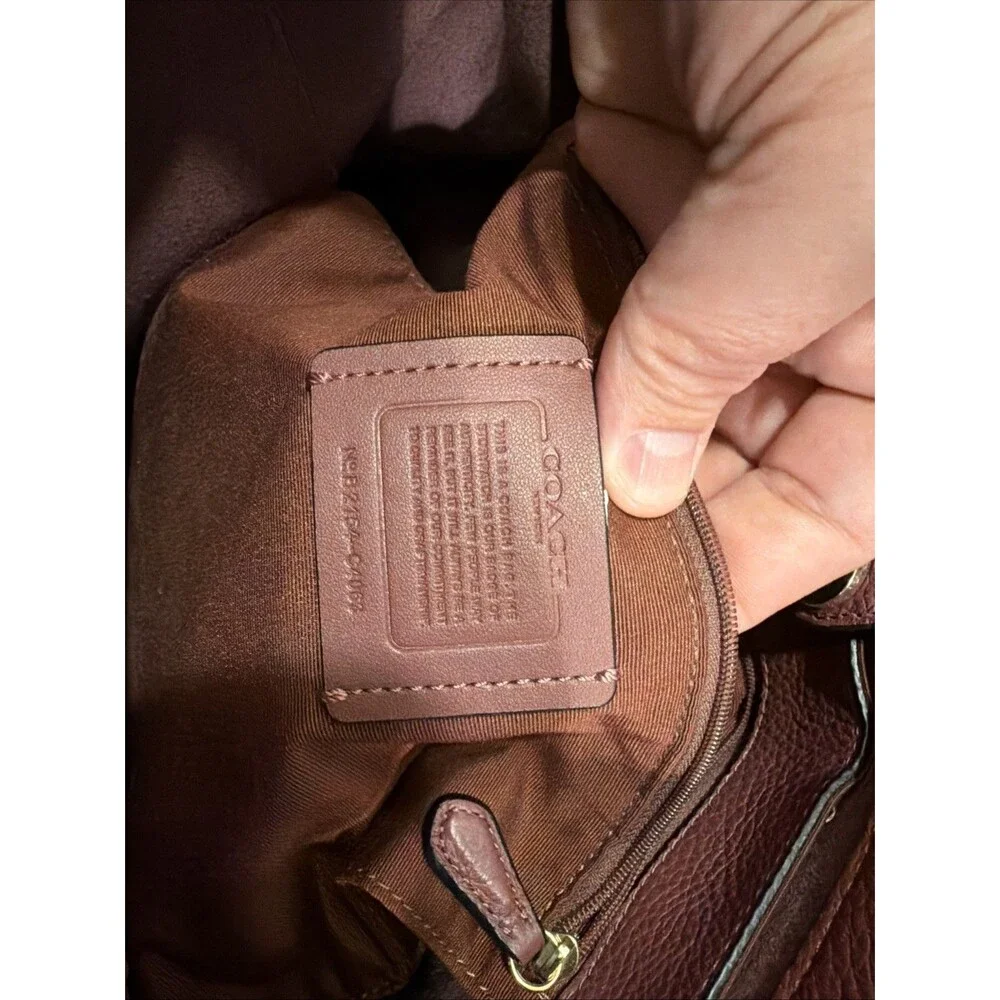 Coach C4063 MEDIUM Horse and Carriage Logo Salmon Pink Leather Tote